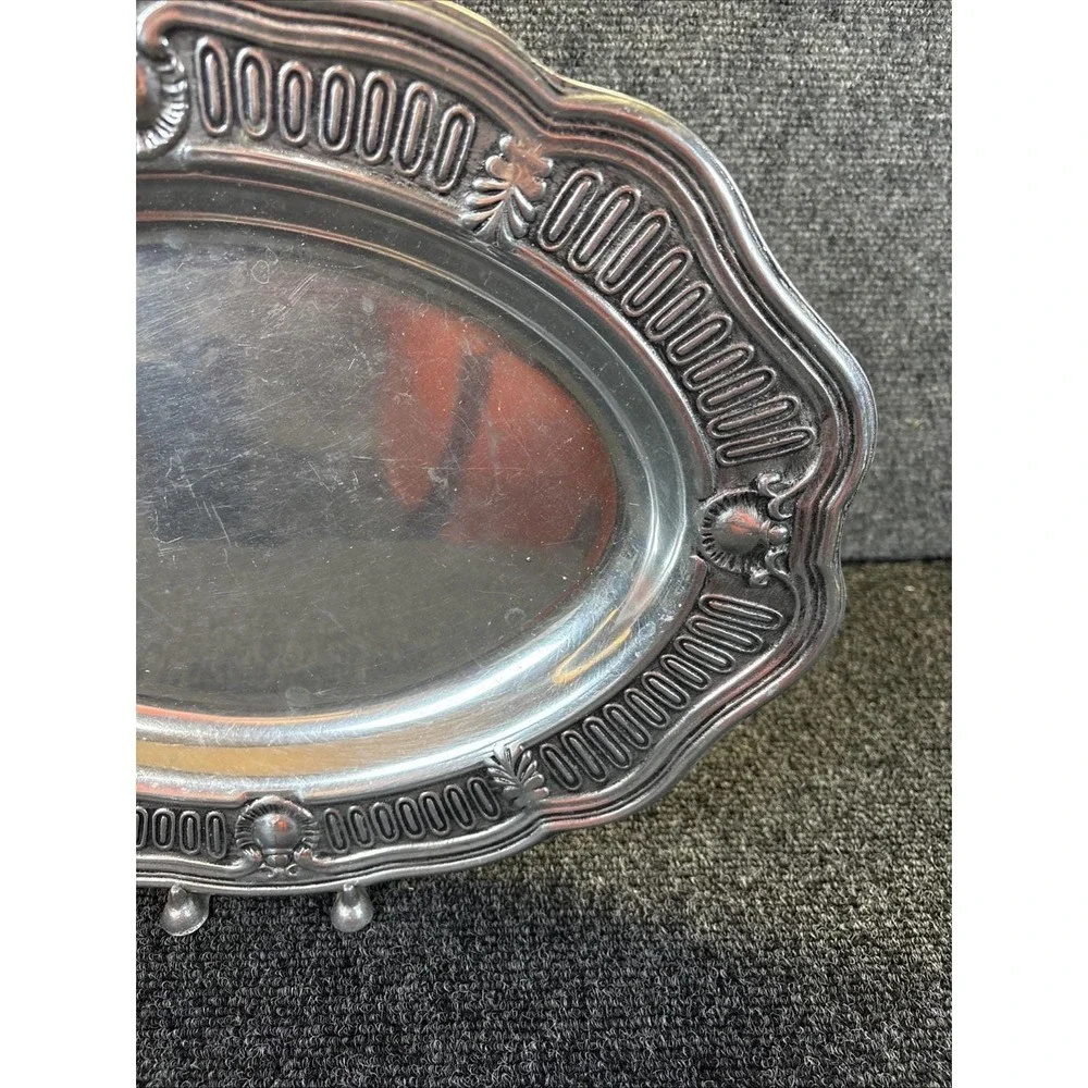 Vtg~Wilton Armetale Germain Oval Bowl Richard Wilton Collection~15